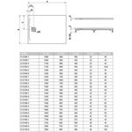 Laufen Duschwanne LAUFEN PRO re-e Abl seitl ku S 1500x900x42mm hgrau