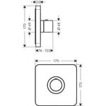 Thermostat SHOWERSELECT SOFT AXOR Highflow, Unterputz chrom