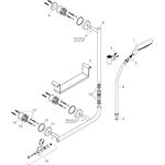 HG Brauseset RAINDANCE SELECT S 120 Unica Comfort Brauseset 1100mm R chrom