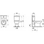 Laufen Stand-WC-Kombination LAUFEN PRO tief 6 l Ab wa weiß antibakteriell