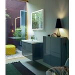 Duravit Halbhochschrank L-CUBE 700x243x800mm dolomiti grey hochglanz