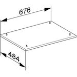 Keuco Sockelpaket EDITION 400 f Möbeltiefe 535mm 676x25x484mm we/wei