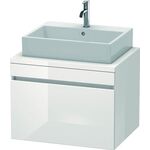 Duravit Konsolenunterschrank DURASTYLE 512x700x548mm nussbaum natur/weiß matt