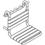 Hewi Einhängesitz SERIE 801 450x500mm senfgelb