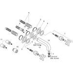 3-Loch Waschtischarmatur AXOR CITTERIO DN 15 UP m Al 226mm Kreuzgr. u Pl pol. r