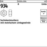 Sechskantmutter DIN 934 links M30 -LH 8 25 Stück - VPE: 25