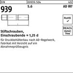 Stiftschraube DIN 939 M16x 50 5.6 AD W7 Einschraubende=1,25d 50 Stück - VPE: 50