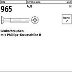 Senkschraube DIN 965 PH M3x 6-H 4.8 2000 Stück - VPE: 2000