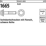 Sechskantschraube EN 1665 Flansch M6x 30 8.8 500 Stück - VPE: 500