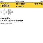 Kreuzgriff DIN 6335 Gewindedurchloch K 80 M16 Ku. sw 10 Stück - VPE: 10