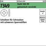 Scheibe DIN 7349 21x44x 8 Stahl 100HV galv.verz. 25 Stück - VPE: 25