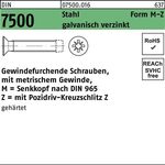 Gewindefurchendeschraube DIN 7500 SEKO PZ MM 6x20-Z Stahl galv.verz. 500St. - VPE: 500