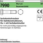 Sechskantschraube DIN 7990 CE Sechskantmutter M27x120 4.6 feuerverz. 1St.