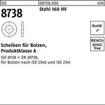 Scheibe ISO 8738 f.Bolzen 20 Stahl 160 HV 200 Stück - VPE: 200