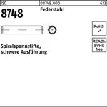 Spiralspannstift ISO 8748 4x 24 Federstahl schwere Ausf. 500 Stück - VPE: 500