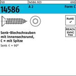 Senkblechschraube ISO 14586 ISR/Spitze 4,8x 90 -C T25 A 2 100Stück - VPE: 100