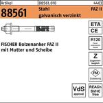 Ankerbolzen R 88561 FAZ II 20/160 Stahl galv.verz. 5 Stück FISCHER - VPE: 5