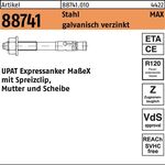 Expressanker R 88741 MAX 20/60/202 Stahl galv.verz. 10 Stück UPAT - VPE: 10