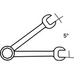 Maulringratschenschlüssel 17F SW 13mm L.182mm STAHLWILLE