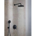 Duravit Kopfbrause 1 jet, 230 schwarz matt