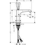 EH-WT-MI 125 AXOR CITTERIO E DN 15 ohne Zugstange chrom