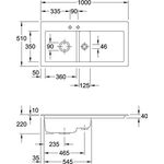 V&B Spüle SUBWAY 45 780x510mm Be li Exzent. ivory