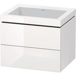 Duravit Waschtischunterbau L-CUBE m WT Vero Air 500x600x480mm o HL we hgl