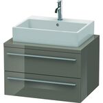 Duravit Konsolenunterschrank X-LARGE 440x700x548mm flannel grey hochglanz