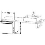 Duravit Konsolenunterschrank X-LARGE 440x500x478mm basalt matt