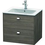 Duravit Waschtischunterbau BRIOSO Griffe chrom 553x620x479mm pine terra