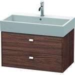 Duravit Waschtischunterbau BRIOSO Griffe chr 442x784x459mm nussbaum dunkel