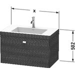 Duravit Waschtischunterbau BRIOSO 502x800x480mm m WT Vero Air G. chr 3 HL