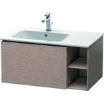 Duravit Waschtischunterbau L-CUBE 400x820x481mm Be links eiche kaschmir