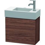 Duravit Waschtischunterbau L-CUBE 400x480x240mm Ans links nussbaum dunkel