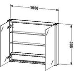 Duravit Spiegelschrank XSQUARE m Be 800x1000x156mm weiß hochglanz