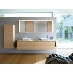 Duravit Halbhochschrank L-CUBE 500x363x1320mm Ans li mediterrane eiche