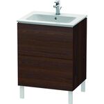 Duravit Waschtischunterbau L-CUBE 620x481x704mm nussbaum gebürstet