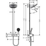 HG Showerpipe 260 2jet PULSIFY mit Brausethermostat mattweiß