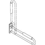 Hewi Stützklappgriff SERIE 801 mobil mit Armpolster, d= 33mm 850mm maigrün