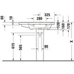 Duravit Möbelwaschtisch D-NEO 800x480mm Be re m ÜL m HLB o HL weiß WG