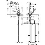 Einhebel-Küchenmischer Metris M71 ComfortZone 320, Eco, 1 jet, sBox chrom