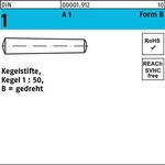 Kegelstift DIN 1 FormB B 10x 55 A1 gedreht 1 Stück