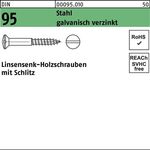 Holzschraube DIN 95 LIKO Schlitz 2x10 Stahl galv.verz. 500St. - VPE: 500