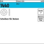 Scheibe DIN 1440 f.Bolzen 20x 32x 4 A 2 100 Stück - VPE: 100