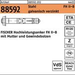 Hochleistungsanker R 88592 FH II 18/25 B Stahl galv.verz. 20St. FISCHER - VPE: 20