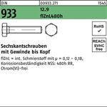 Sechskantschraube DIN 933 VG M16x 35 12.9 flZnL 480h zinklamellenb. 50St. - VPE: 50