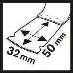 Tauchsägeblatt AIZ 32 APB B.32mm Eintauch-T.50mm Starlock 5er Pk.BOSCH