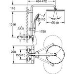 Grohe Duschsystem EUPHORIA SYSTEM 310 m Thermostat ha graph gebü