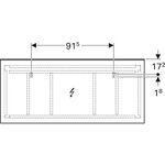 Geberit Lichtspiegel XENO² 1600x710x55mm, 108 W