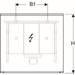 Geberit Lichtspiegel OPTION PLUS m direkter/indirekter Be 900x700x30mm